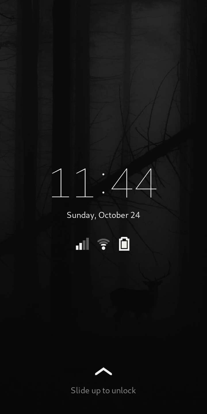 Phosh - Lockscreen